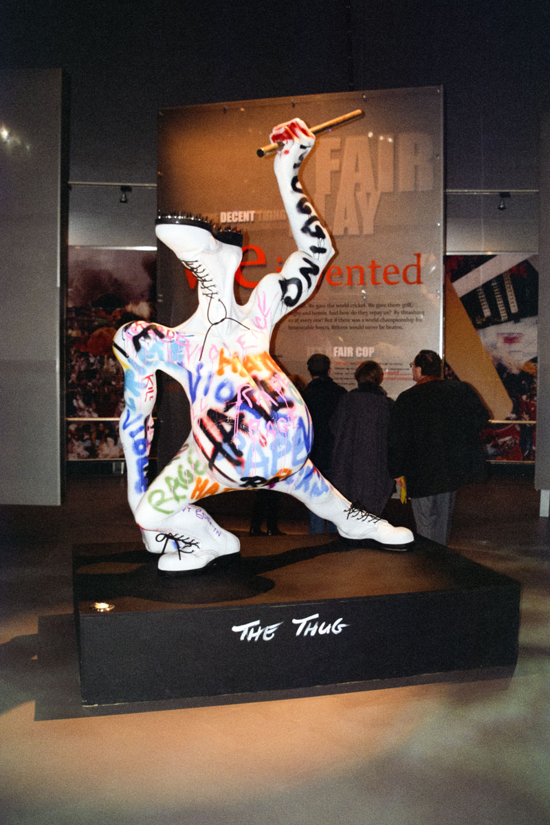 Gerald Scarfe sculpture: Inside the Millennium Dome
