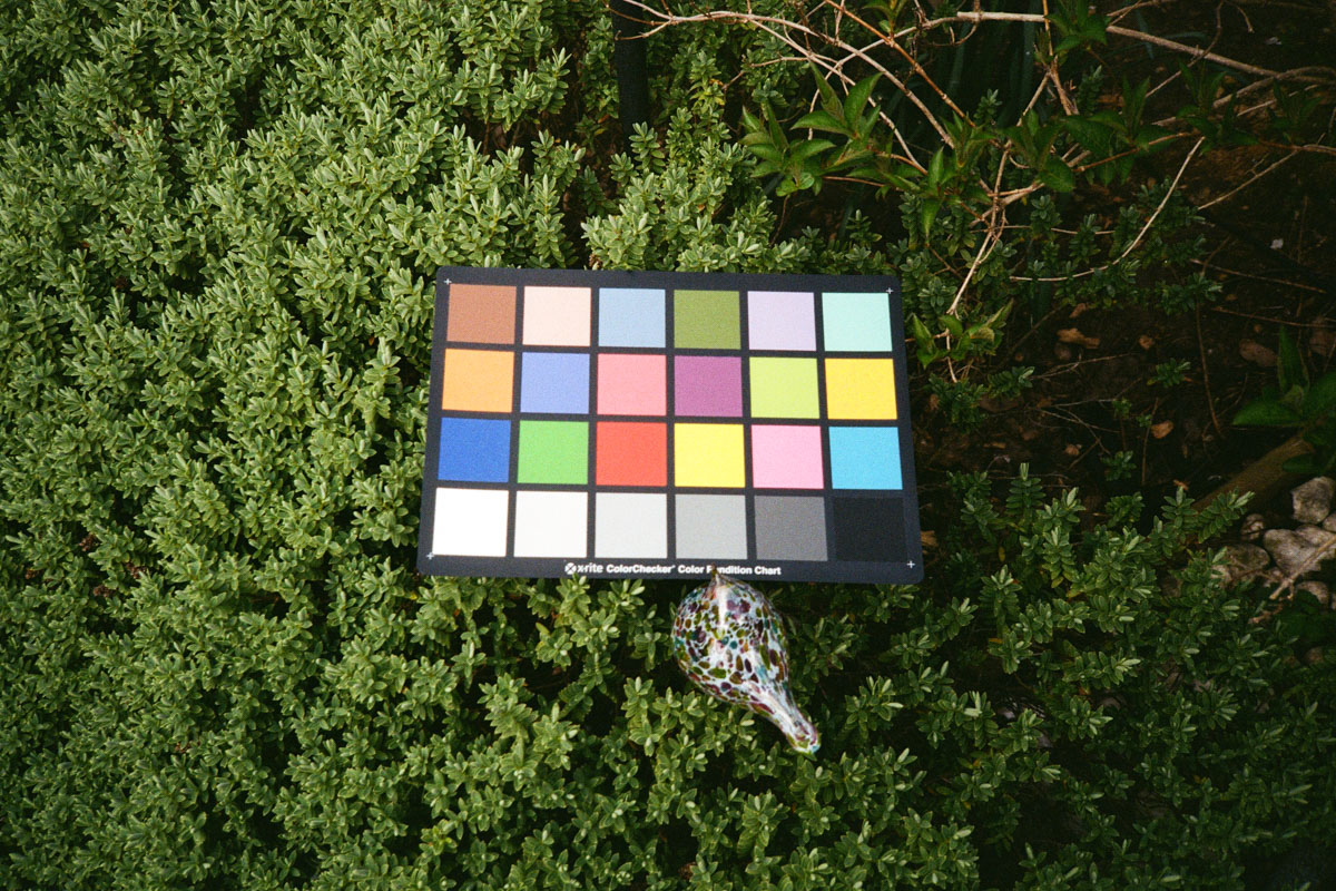 An image of a ColorChecker from a lab