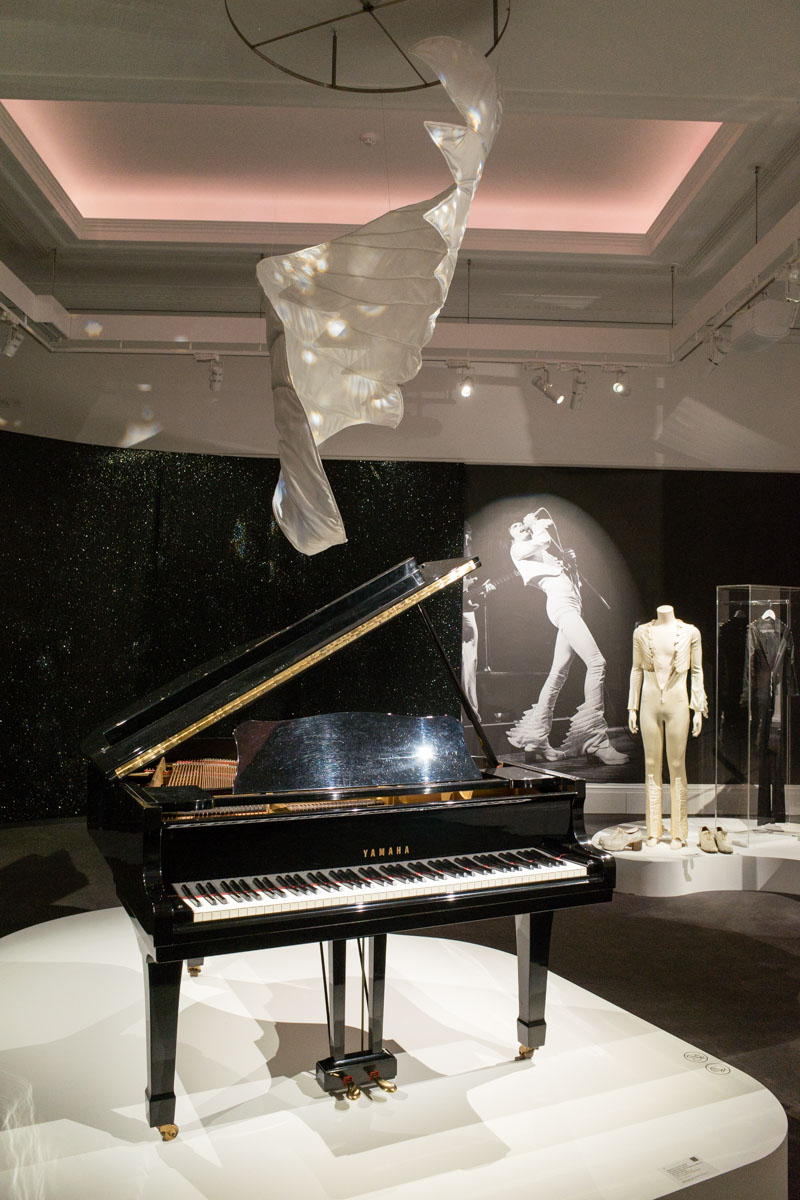 Sotheby's Freddie Mercury Exhibition: Yamaha Piano