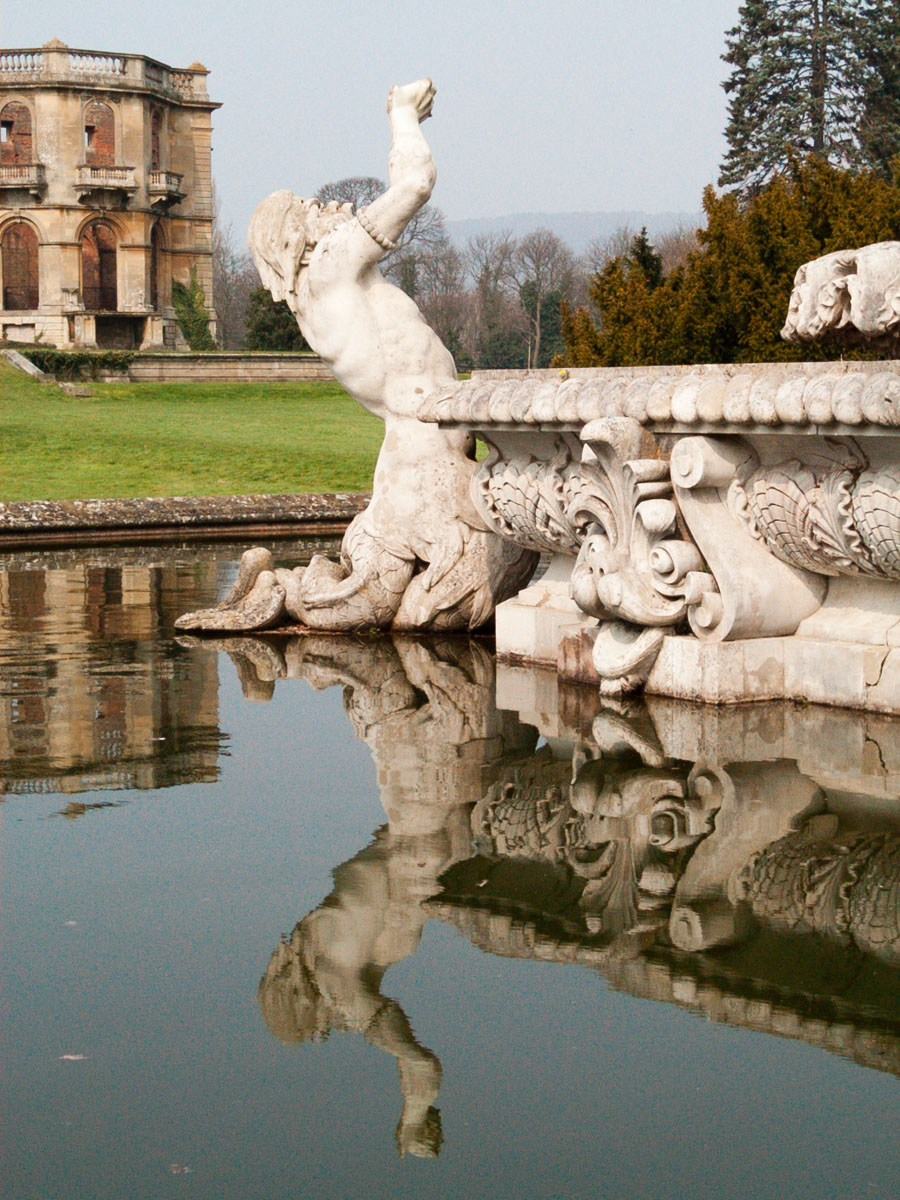 Witley Court Before the Garden Restoration: Fountain Close-up