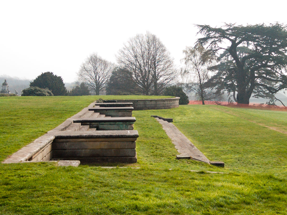 Witley Court Before the Garden Restoration: Steps