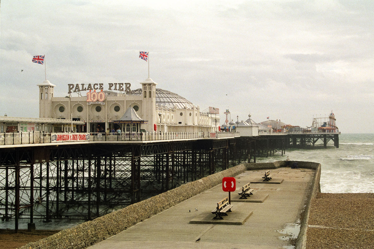 Palace Pier in 1999, celebrating its 100th anniversary