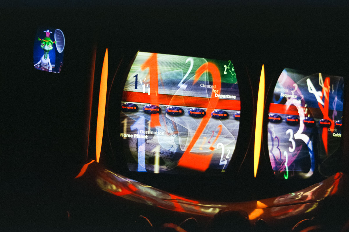 Visitors could journey through inner and outer space in the Home Planet Zone