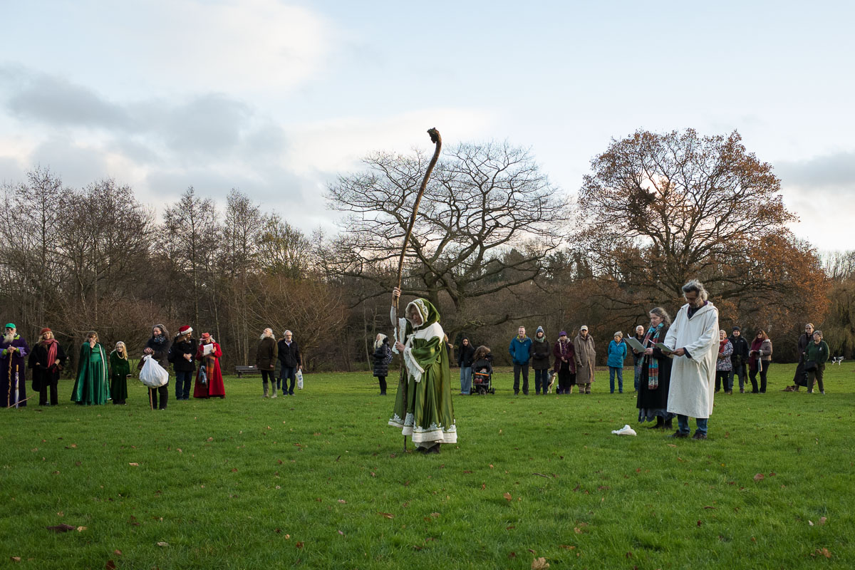 A quiet moment during the Druid ceremony.