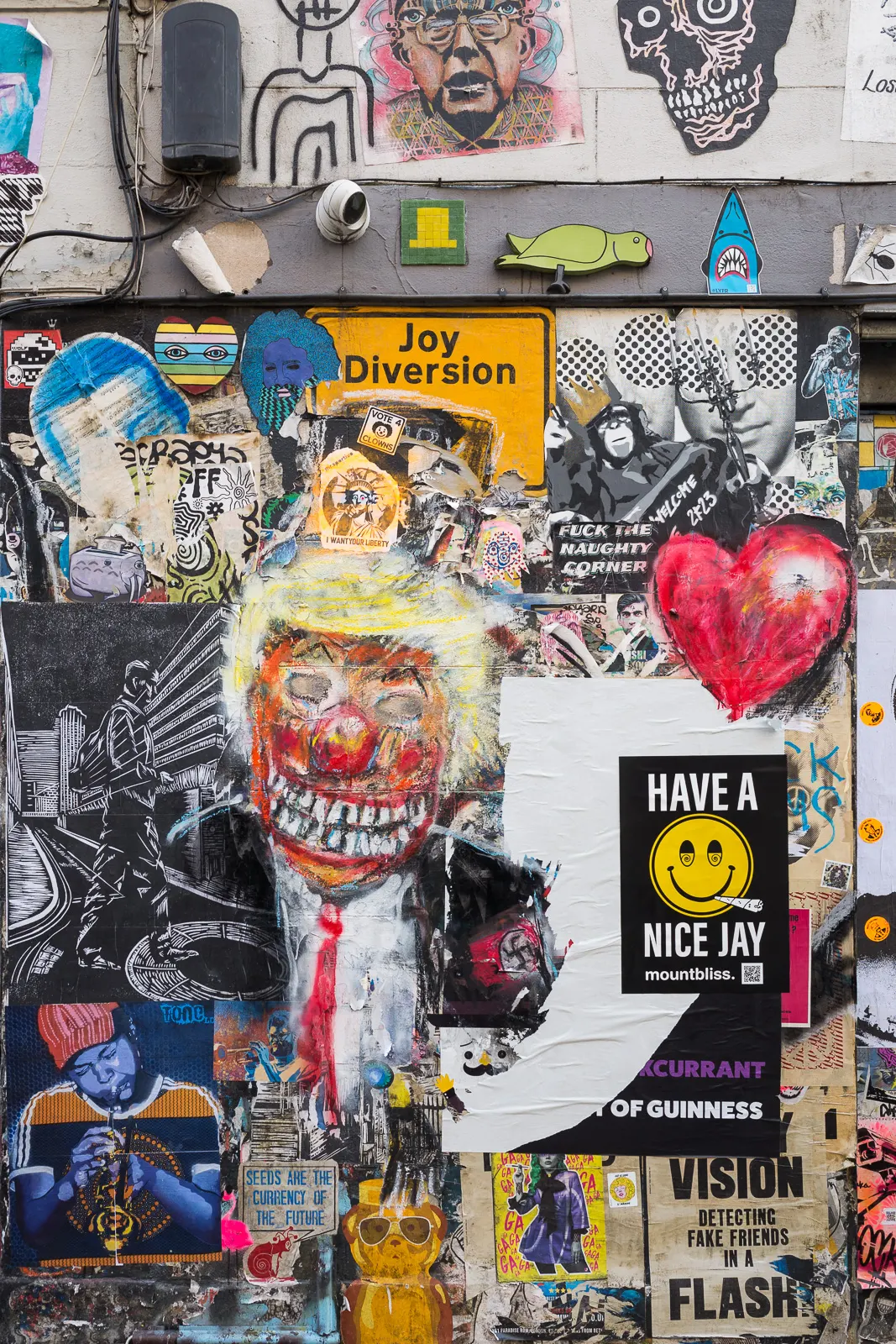 Graffiti and street art icon: Donald Trump