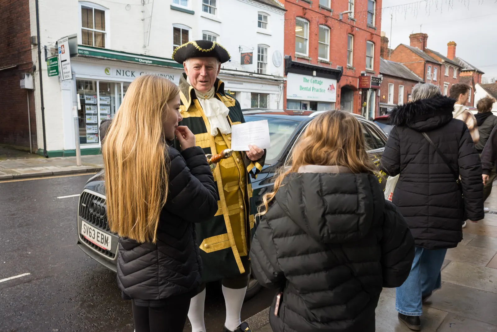 The town crier of Tenbury Wells