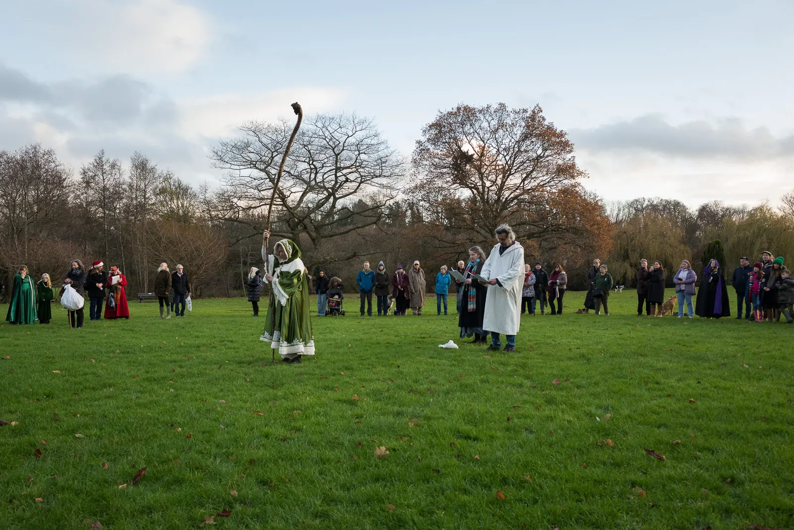 A quiet moment during the Druid ceremony
