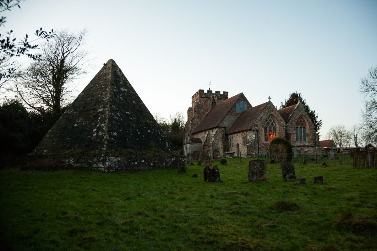 Mad Jack Fuller’s pyramid tomb in Brightling churchyard