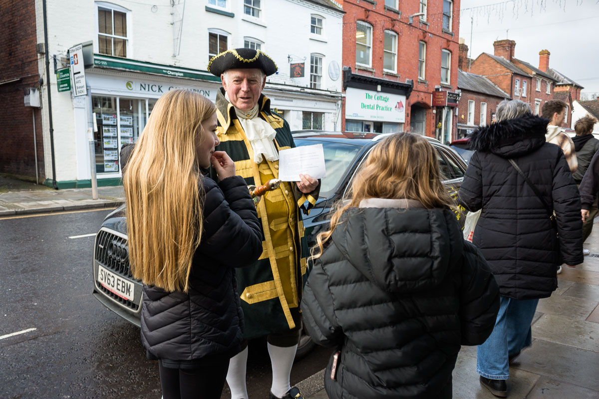 The town crier of Tenbury Wells