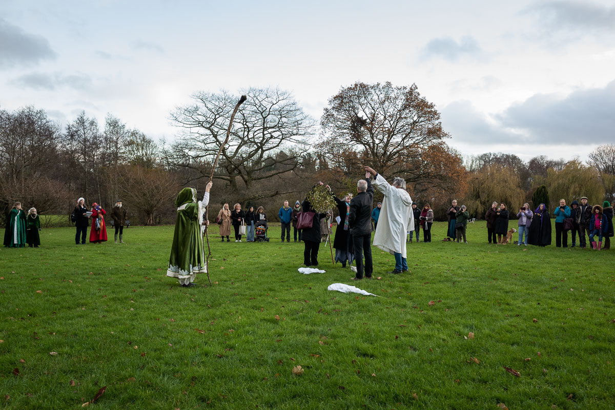 Blessing the mistletoe ceremony