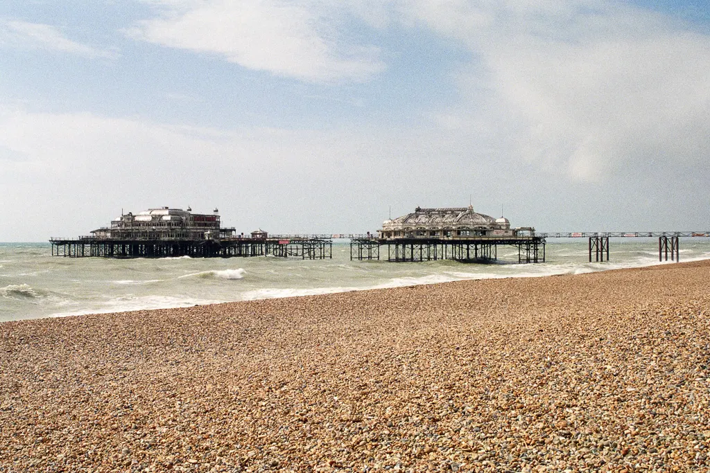 West Pier's faded elegance before the 2003 fires