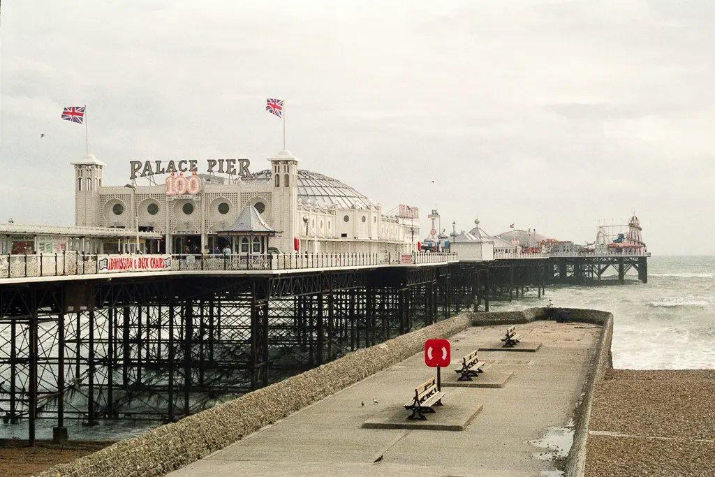Palace Pier in 1999, celebrating its 100th anniversary