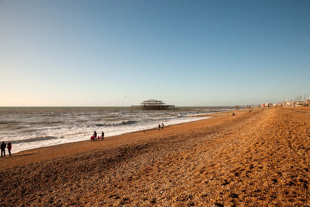 The remains of Brighton West Pier