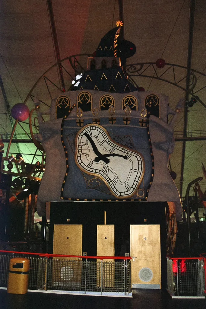 "Timekeepers" exhibit inside the Millennium Dome