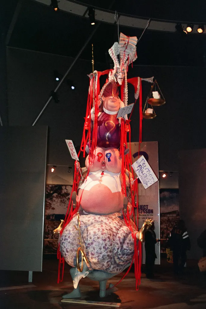 Gerald Scarfe's sculptures lampooned British society inside the Self-Portrait Zone